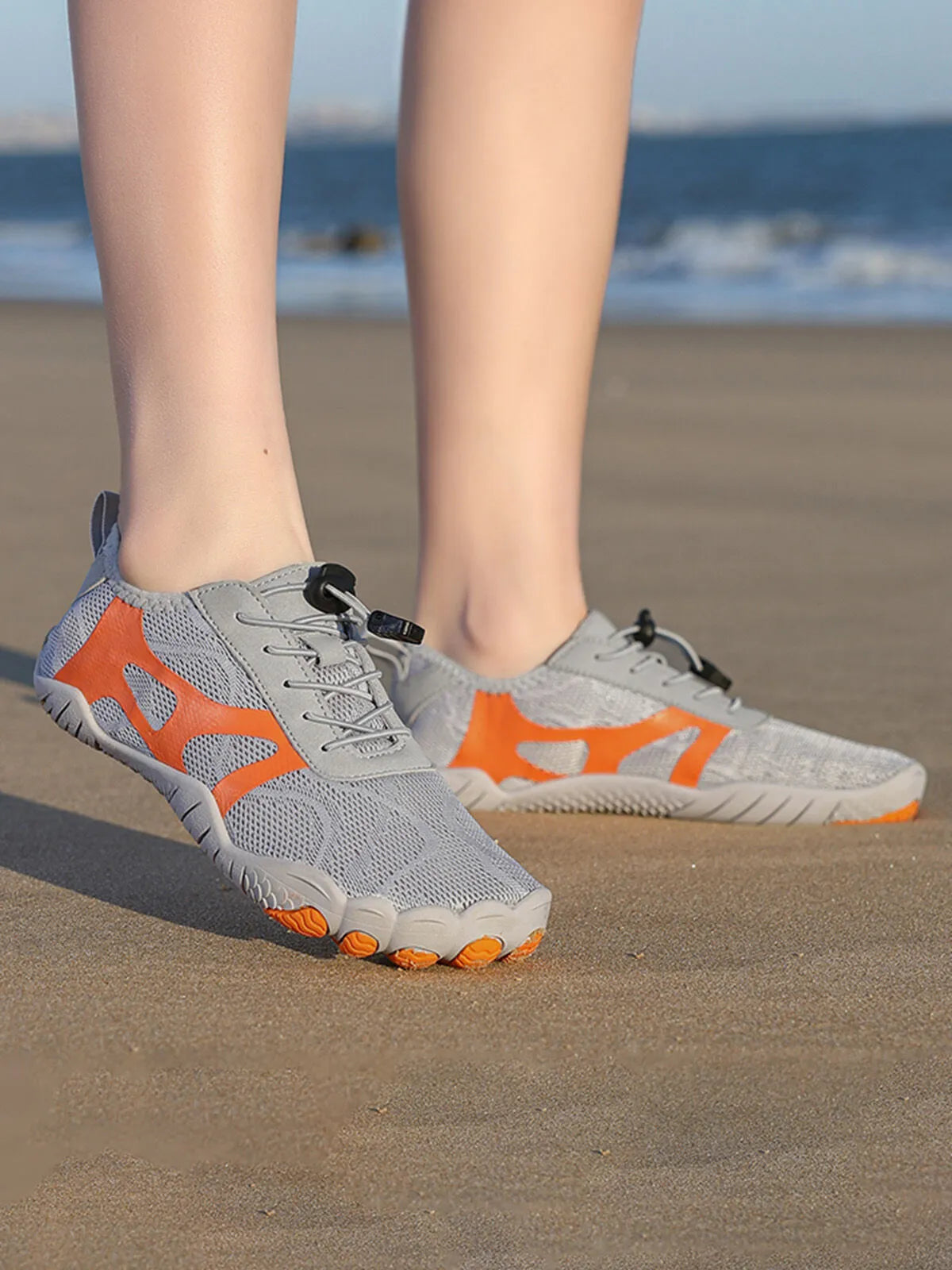 Mid-cup Flat Heel Knit Mesh Water Shoes