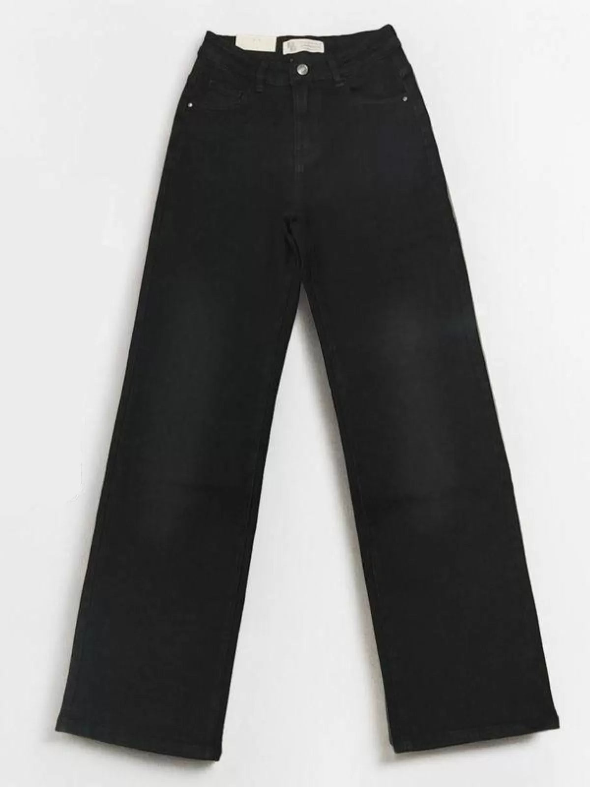 Minimalist Trendy Multi-Pocket High Waist Denim Stretch Wide Leg Jeans