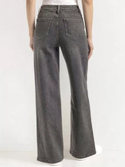 High Rise Zipper Fly Denim Pants