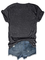 Moon Round Neck Regular Sleeve Short Sleeve Regular T-shirt