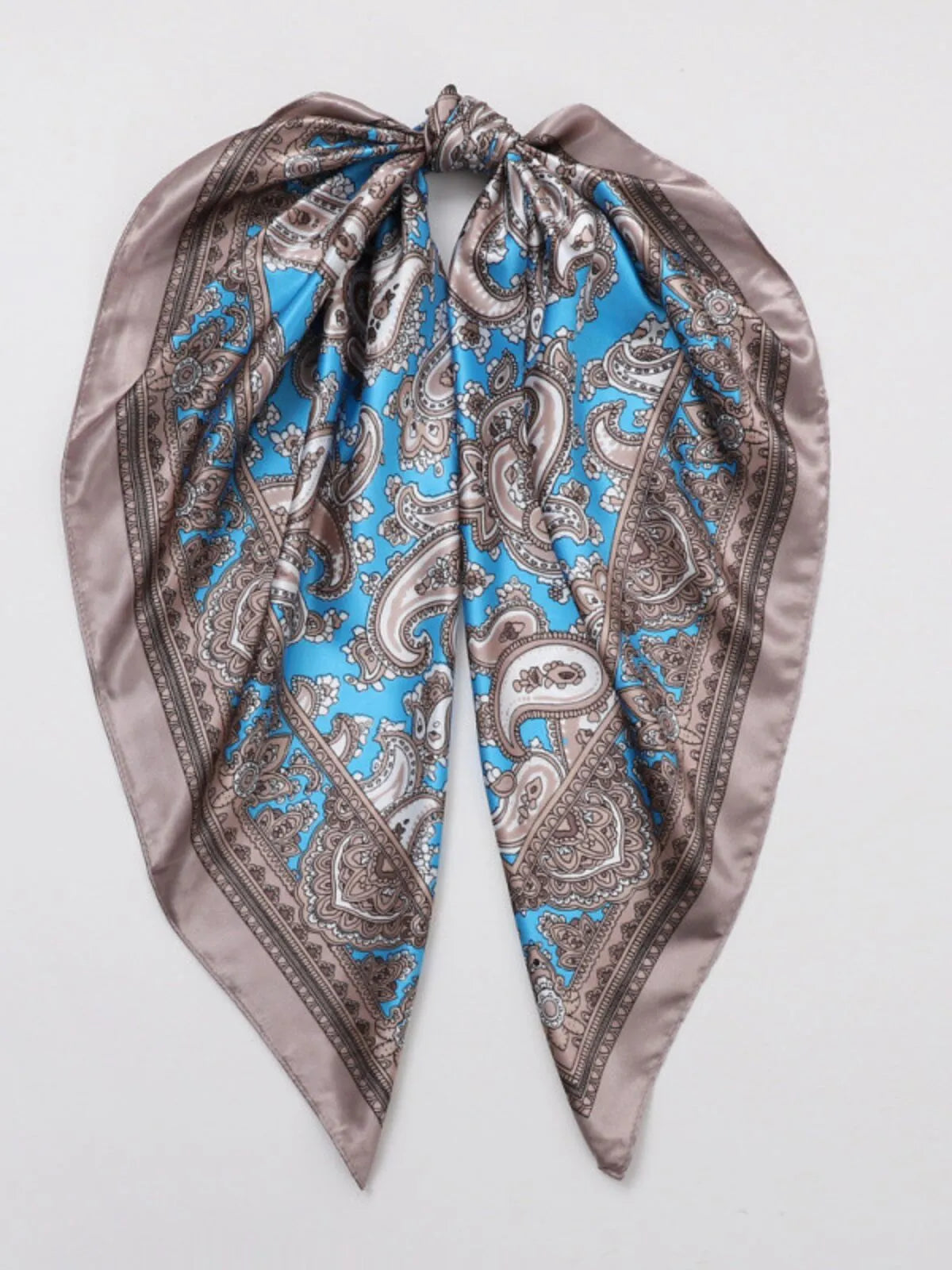 Multi Wear Paisley Resort Scarf For Hair Neck Bag