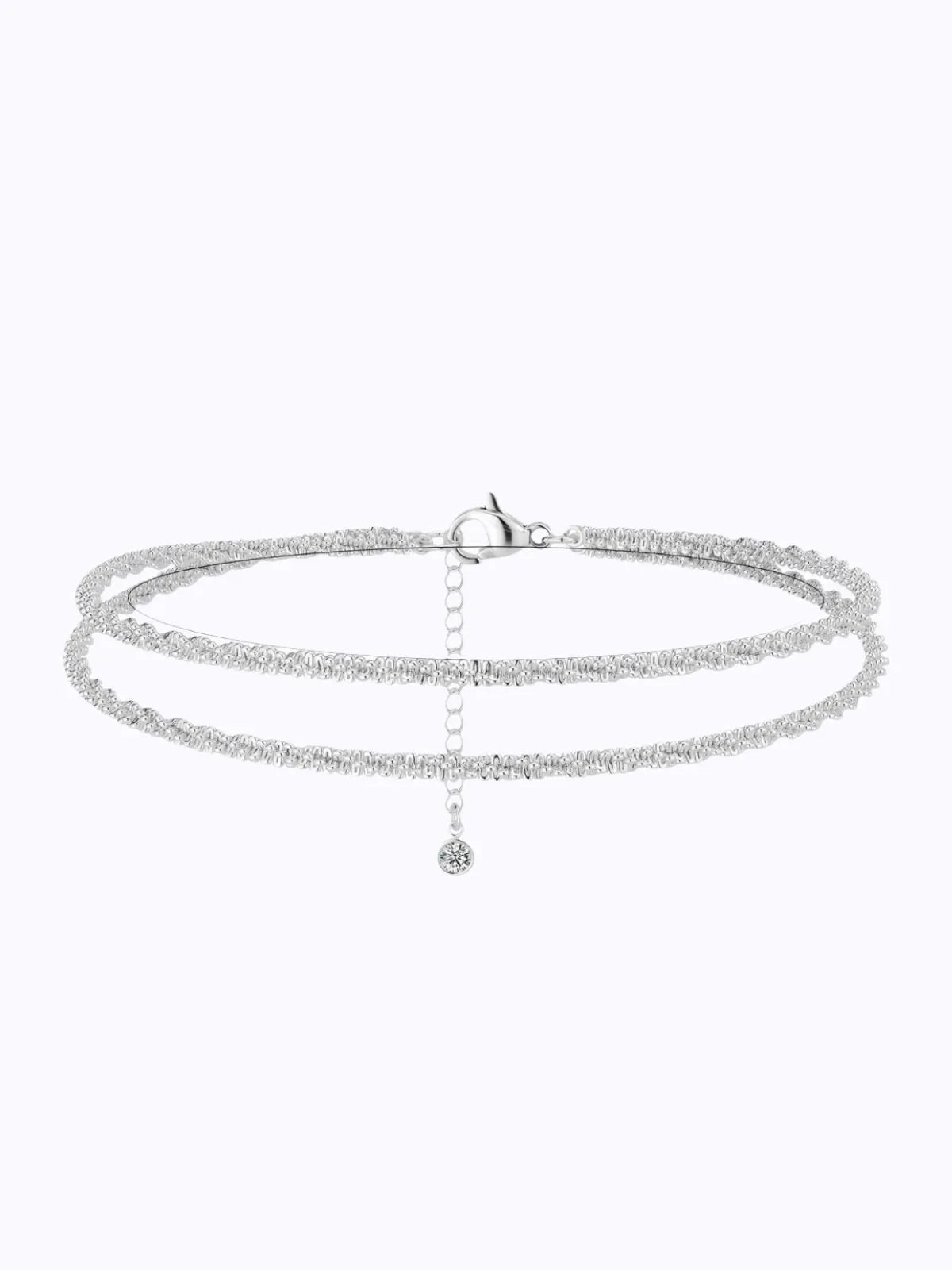 1pc Dainty Layered Waterproof Figaro Beaded Cuban Link Adjustable Trendy All-match & Exquisite Jewelry Anklet