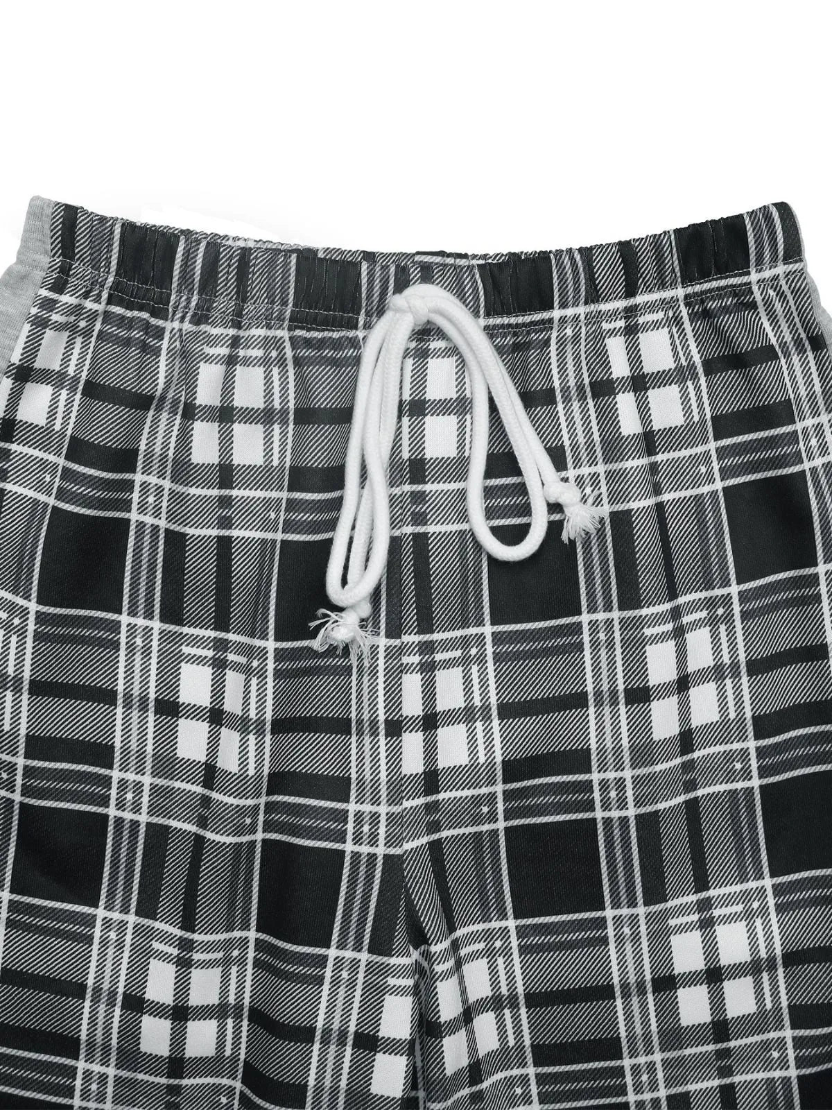 Casual Plaid Pocket High Rise Palazzo Pants