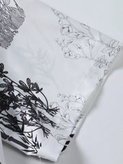 Plants Button Lapel Regular Shirts