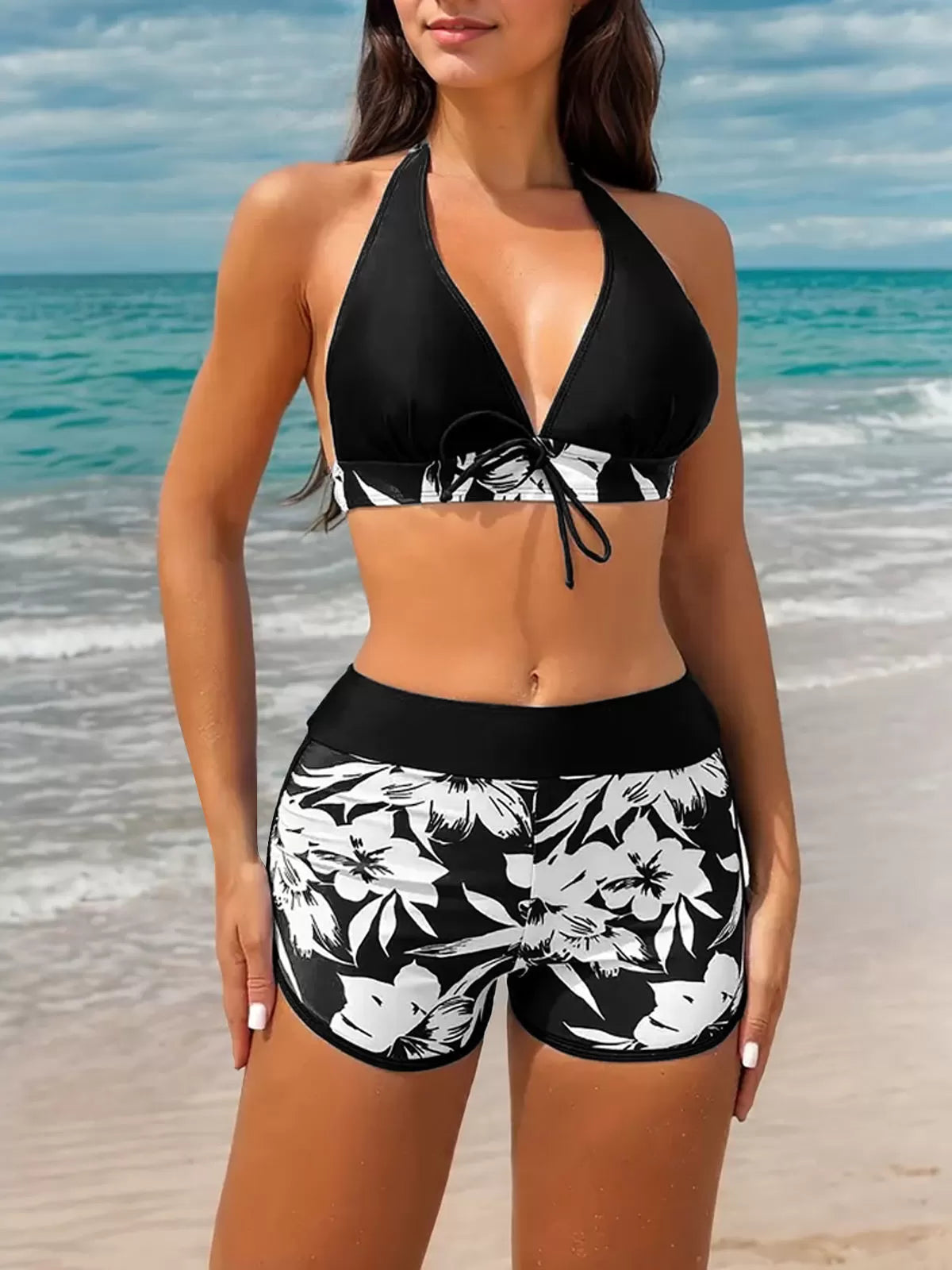 Plants Low Rise Halter Bikini