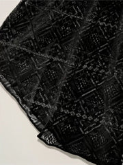 Plus Size Geometric Cover Up