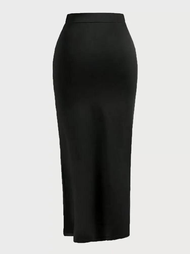 Plus Size High Rise Skirt