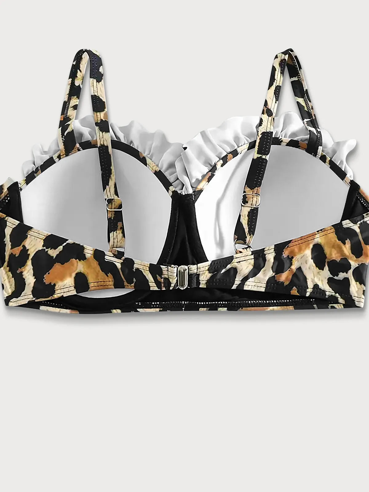 Plus Size Leopard Bikini Top
