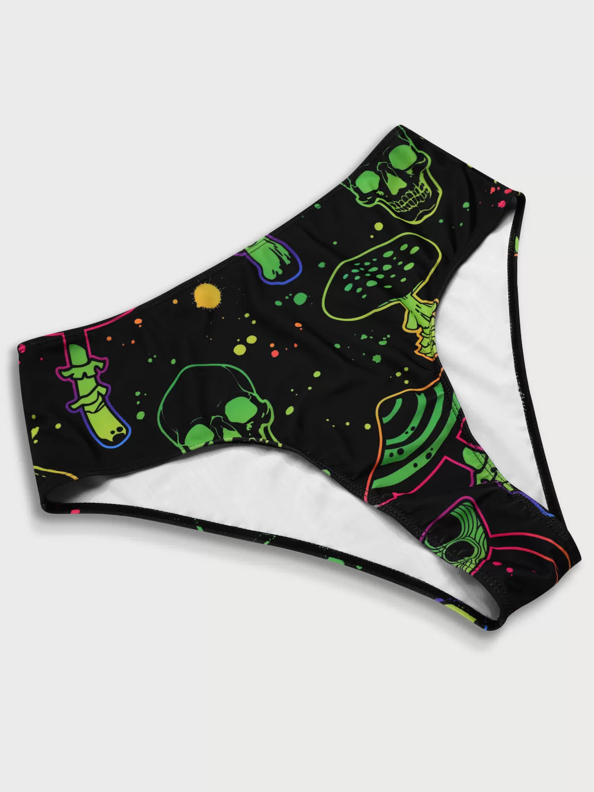 Plus Size Skeleton High Rise Bikini