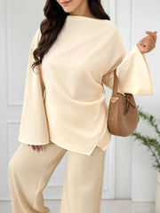 Plus Size Solid Asymmetrical Drop Shoulder Blouse