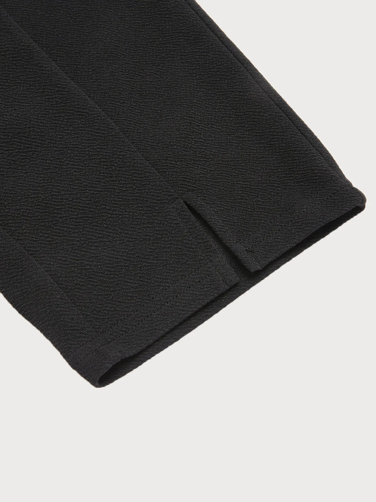 Plus Size Solid High Rise Elastic Waist Pants