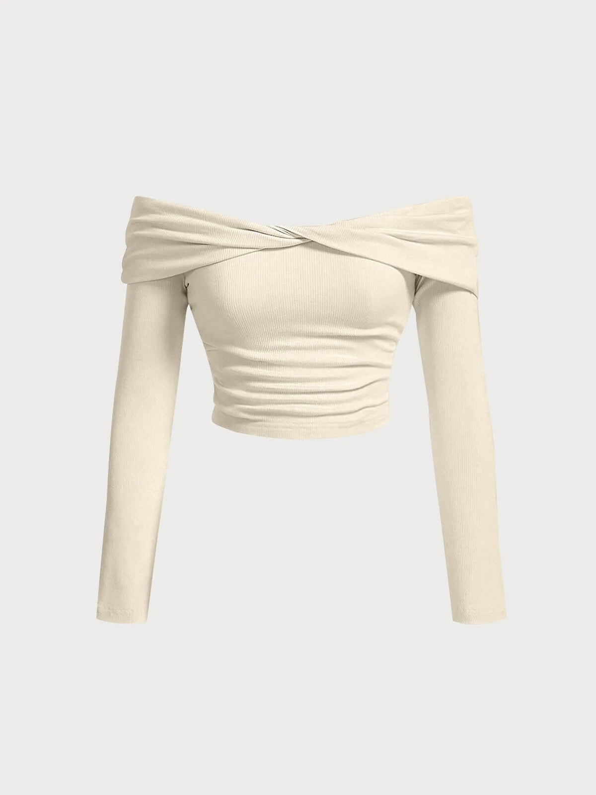 Plus Size Solid Off Shoulder Cold Shoulder Regular T-shirt