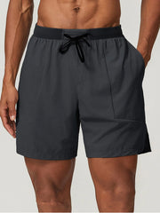 Pocket Drawstring Waist Medium Rise Tie Shorts