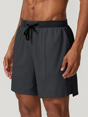 Pocket Drawstring Waist Medium Rise Tie Shorts