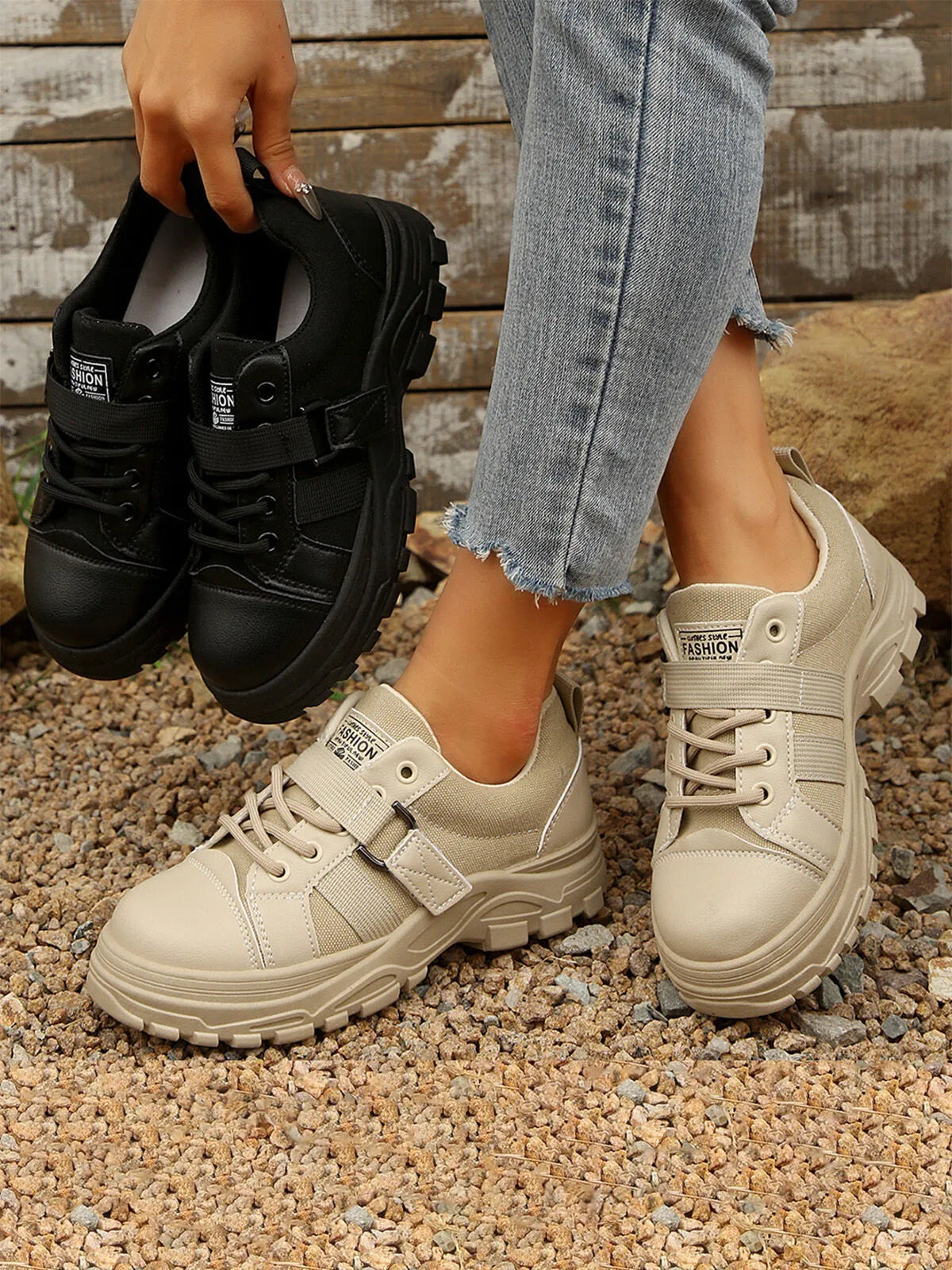 Pull On Low-cup Hiking Non Slip Sneakers