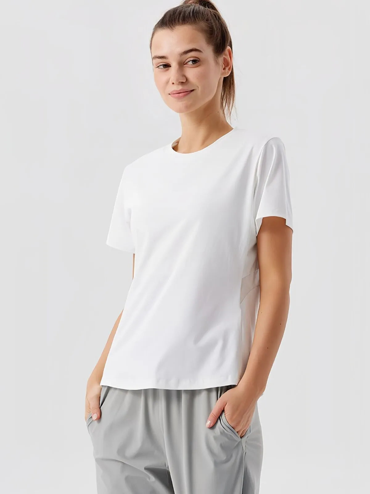 Quick Dry Sports T-shirt Lightweight Athletic Yoga Top