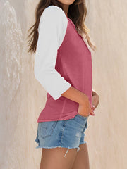Round Neck Raglan T-shirt