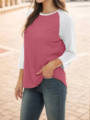 Round Neck Raglan T-shirt