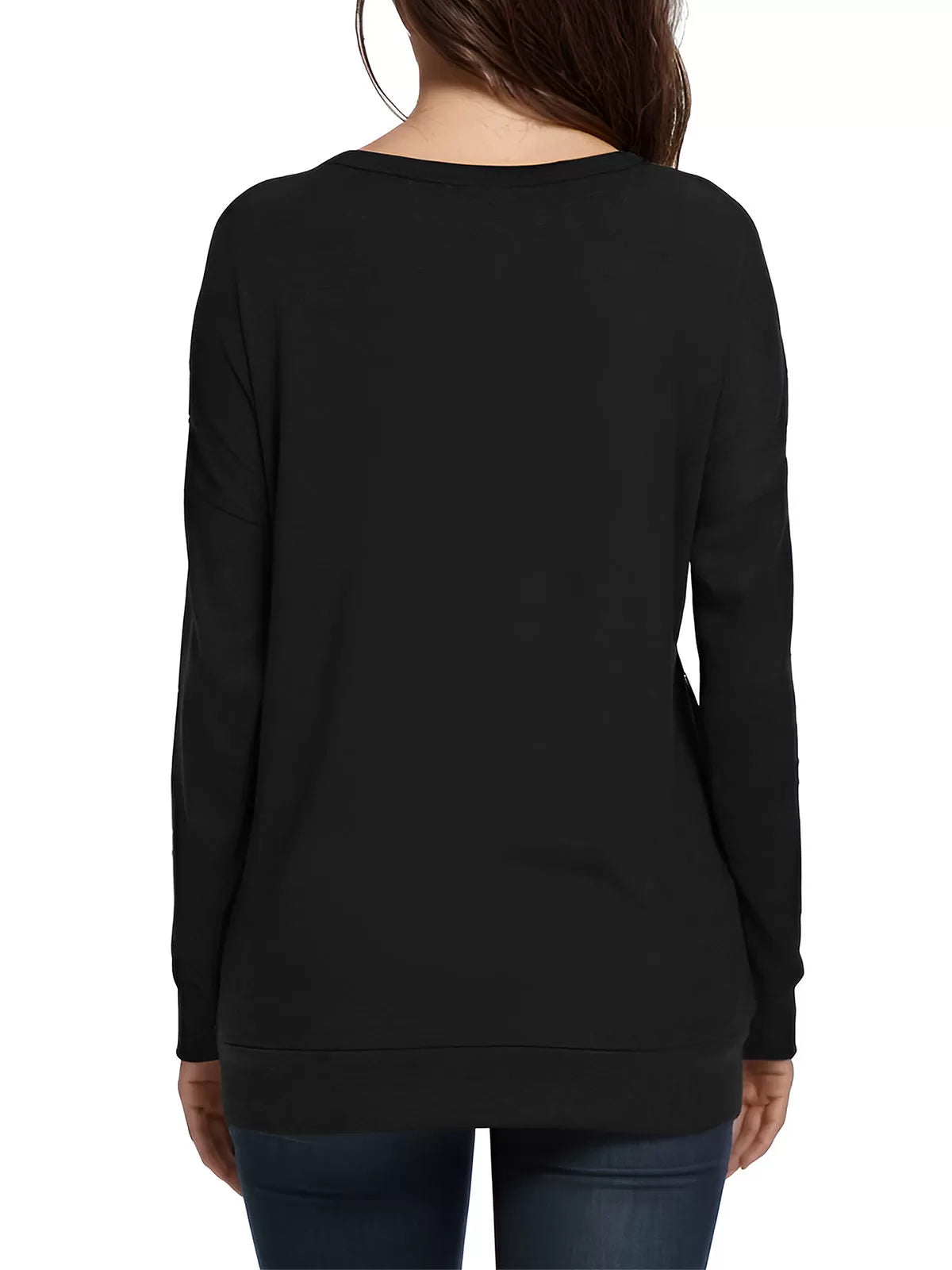 Round Neck Long Sleeve Sweatshirt