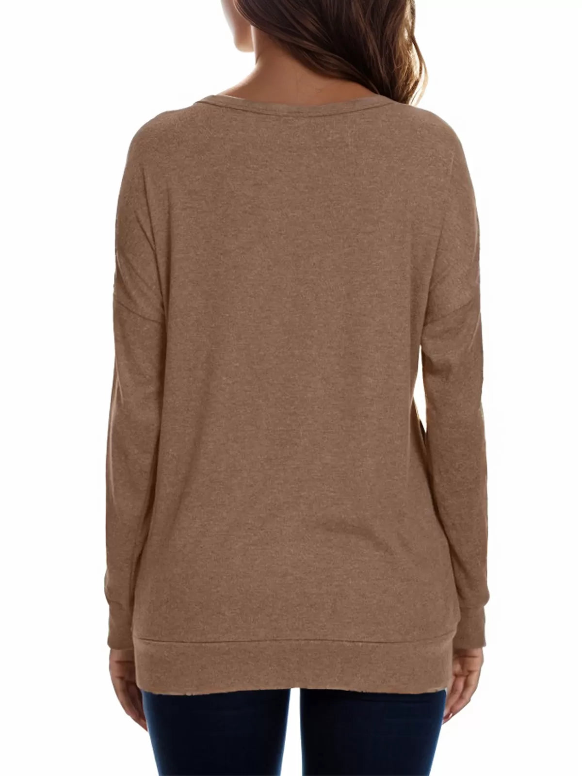 Round Neck Long Sleeve Sweatshirt