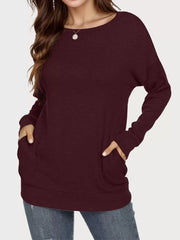 Round Neck Long Sleeve Sweatshirt