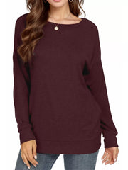 Round Neck Long Sleeve Sweatshirt