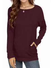 Round Neck Long Sleeve Sweatshirt