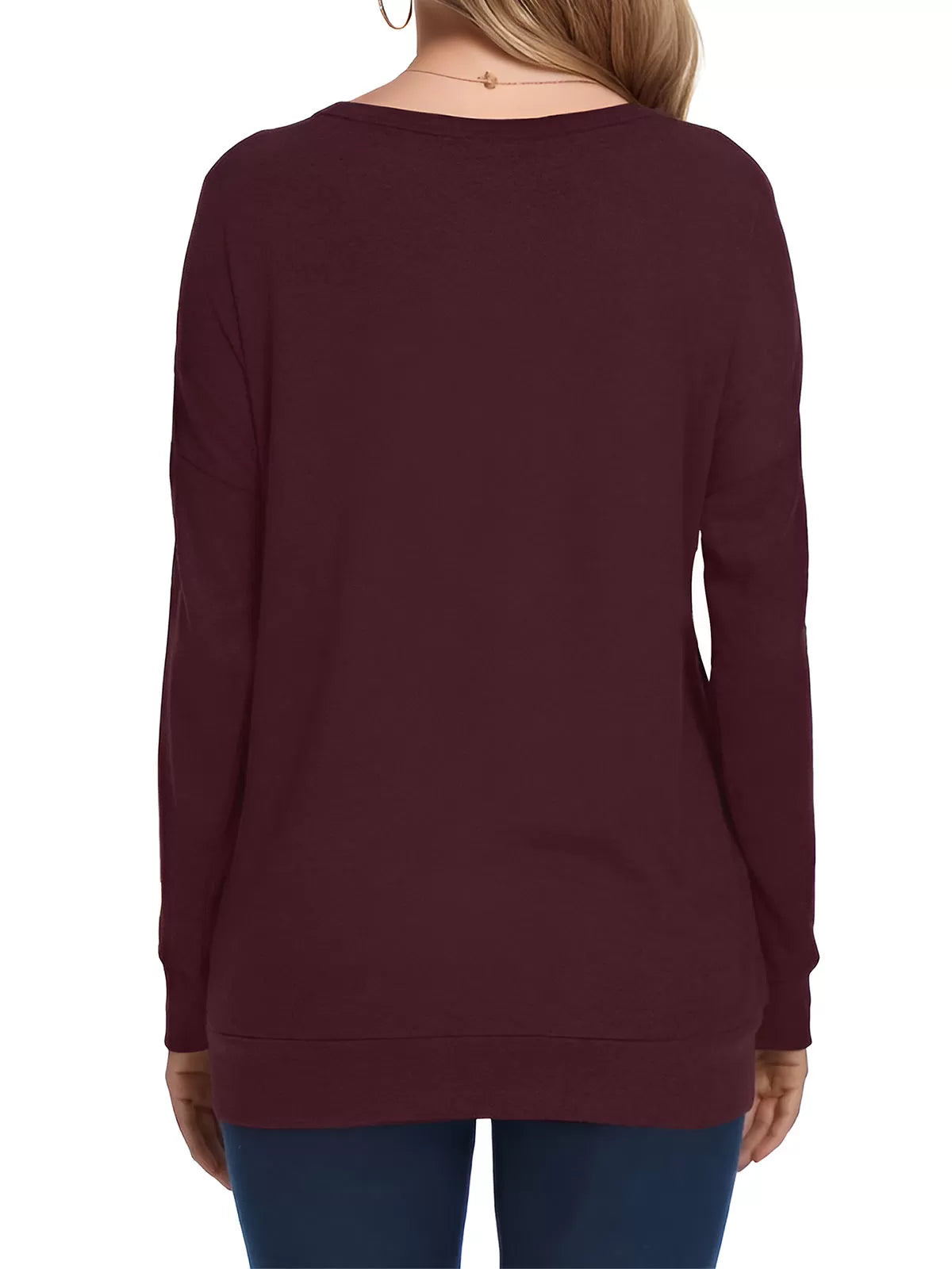 Round Neck Long Sleeve Sweatshirt