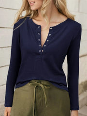 Round Neck Regular Long Sleeve T-shirt