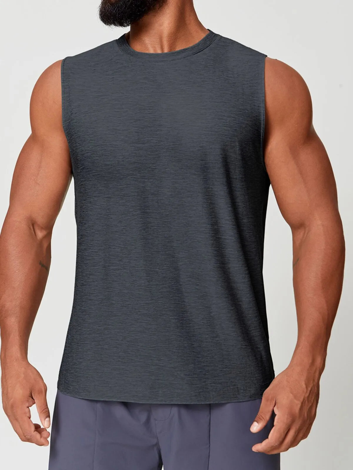 Round Neck Sleeveless Athletic Tank