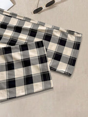 4-Pack Scottish Plaid Woven Fabric Long Pajama Bottom