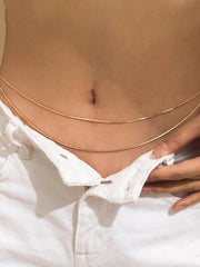 Sexy Style 1pc Solid Metal Button Alloy Belt