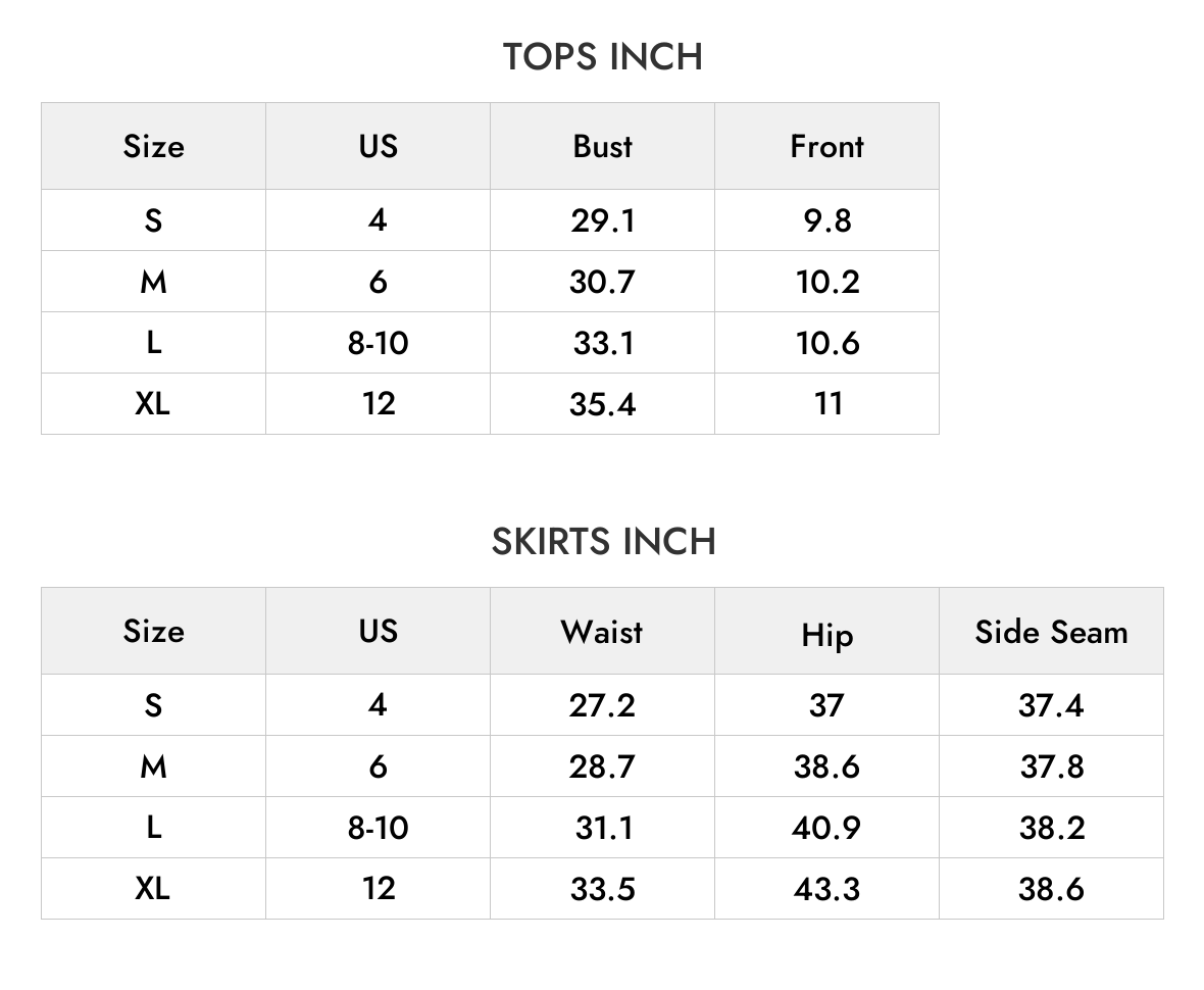 Holiday Tropical Backless Crop Cami & Tropical A-line Skirt