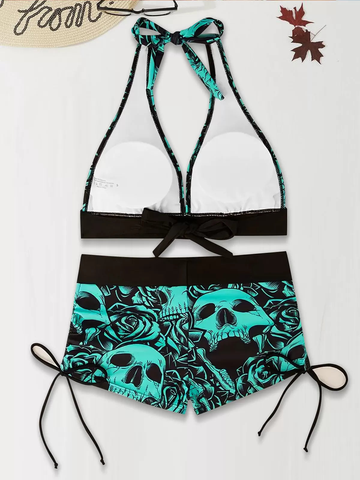 Skeleton Low Rise Halter Bikini