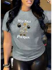 Skeleton Round Neck Regular Short Sleeve Regular T-shirt