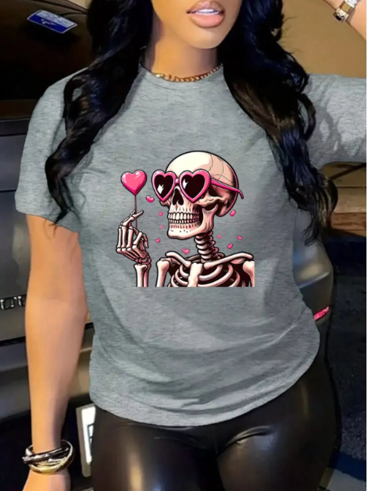 Skeleton Round Neck Regular Short Sleeve Regular T-shirt