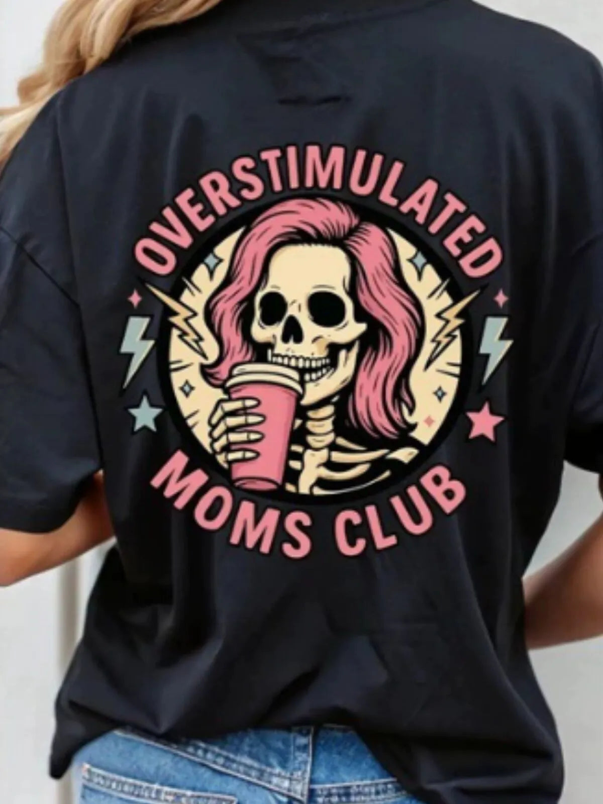Skeleton Round Neck Regular Sleeve Short Sleeve Regular T-shirt