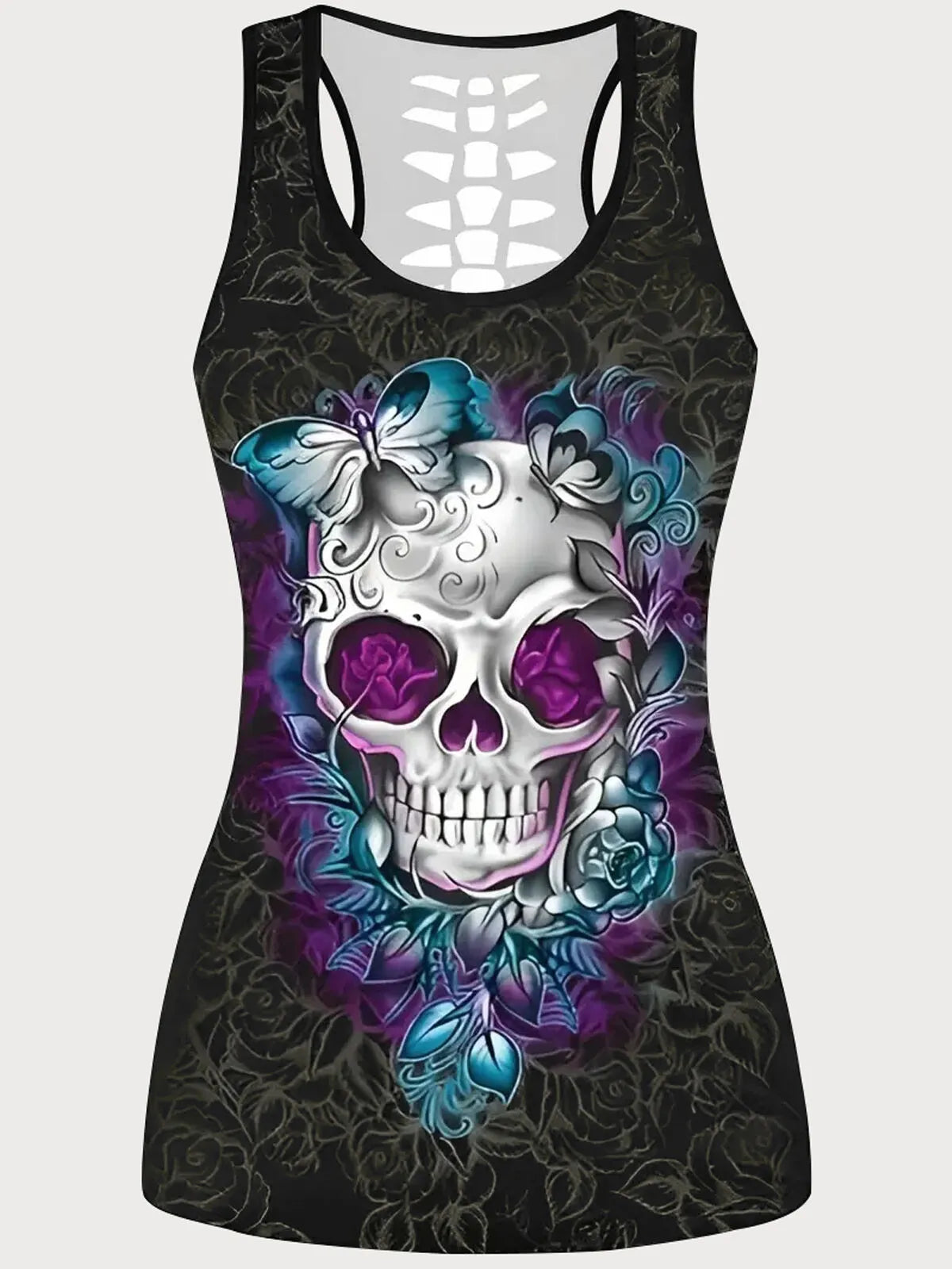 Skeleton Scoop Bodycon Dress