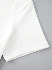 Smoke Figure Print Casual T-shirt