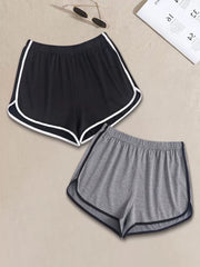 2-Pack Solid Pajama Shorts