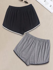 2-Pack Solid Pajama Shorts