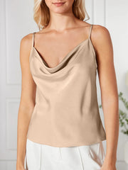 Solid Backless Cowl Cami