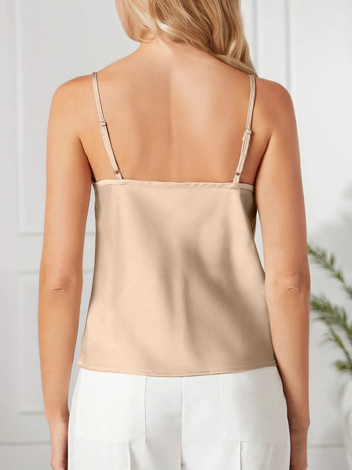 Solid Backless Cowl Cami