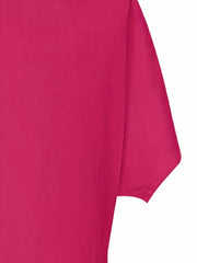 Solid Batwing Sleeve Casual Comfy Baggy Nightgown