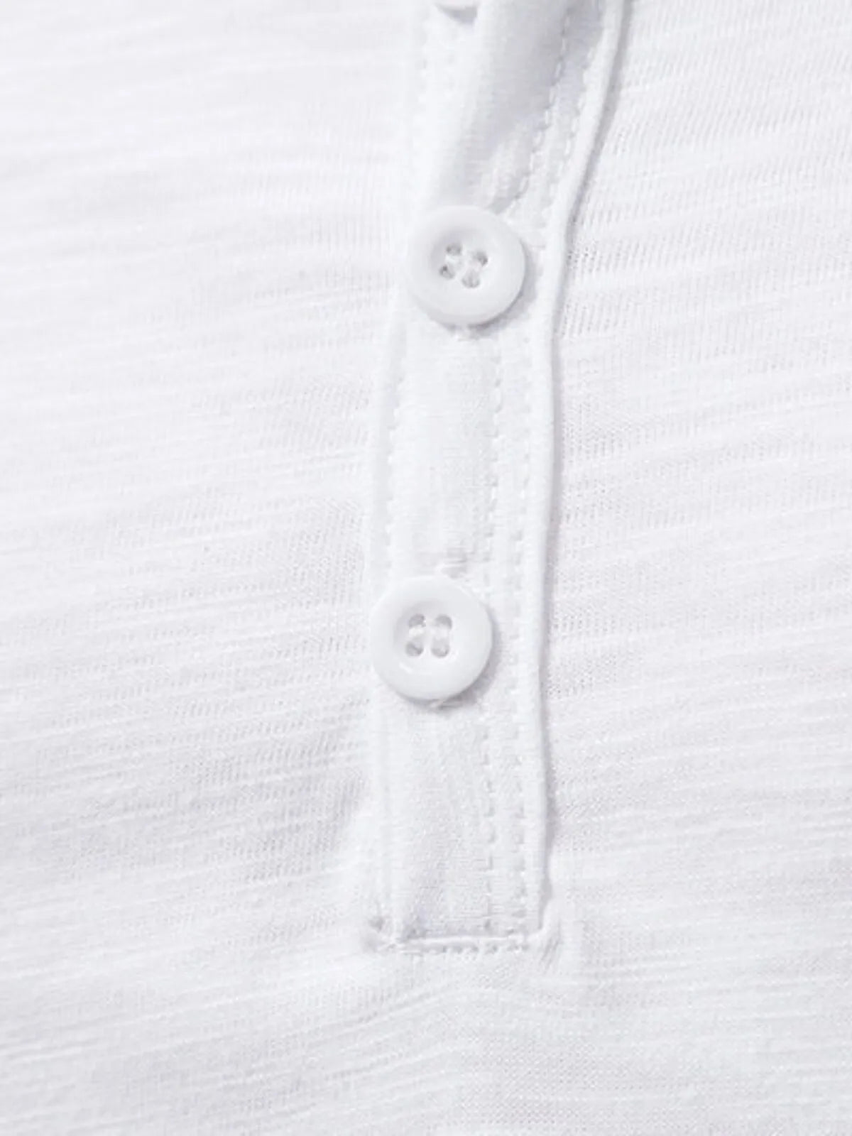 Solid Casual Round Neck Henley -shirt