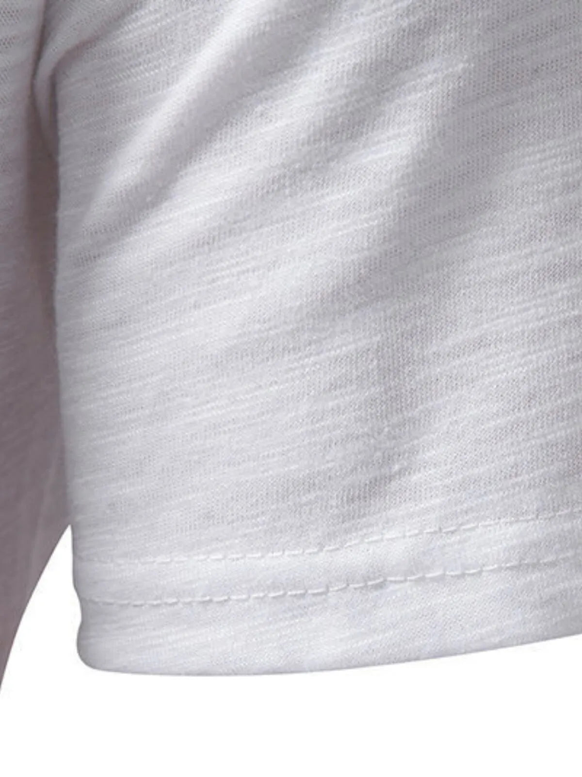 Solid Casual Round Neck Henley -shirt