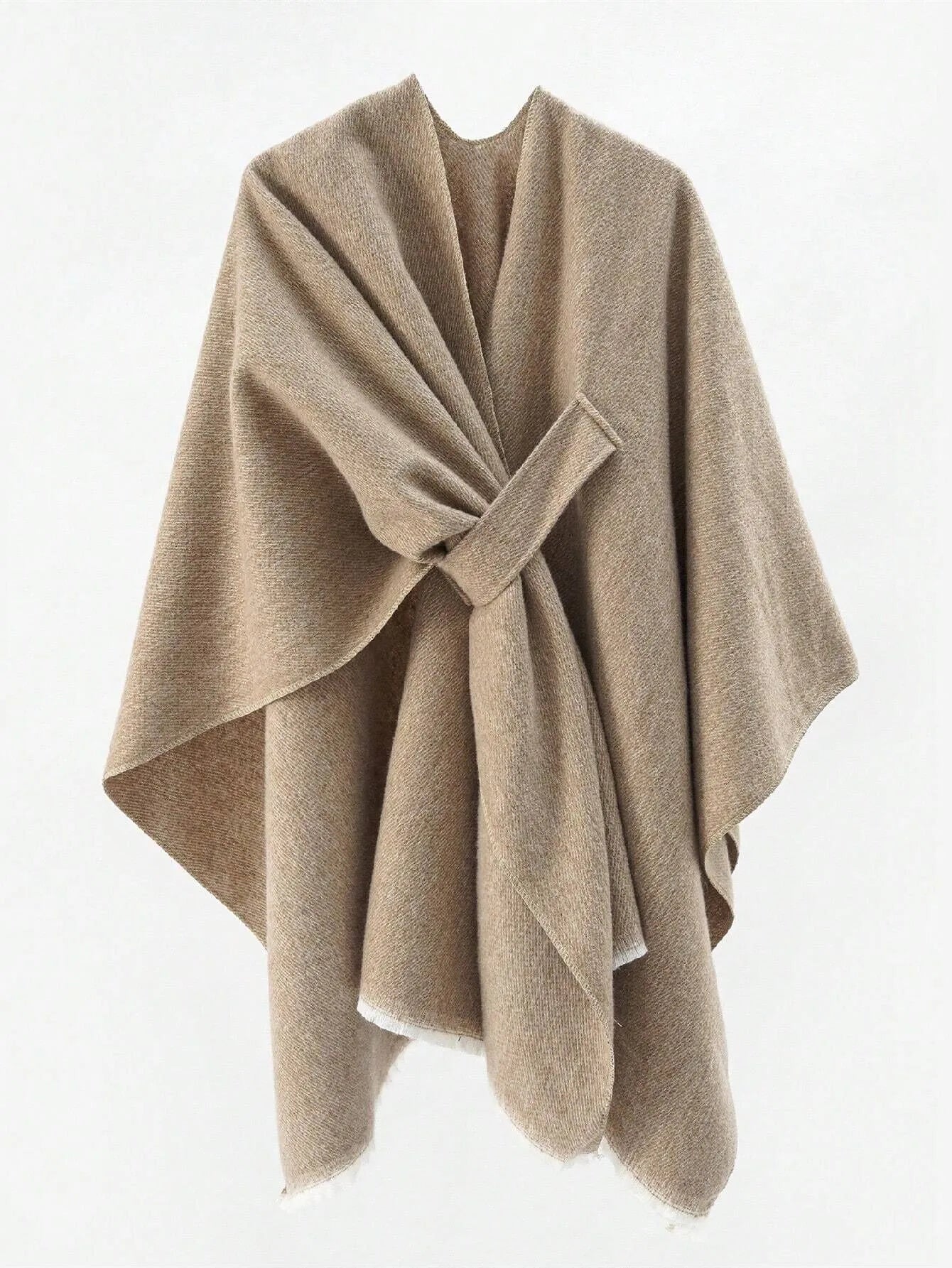 Solid Cloak Cap Sleeve Cardigan