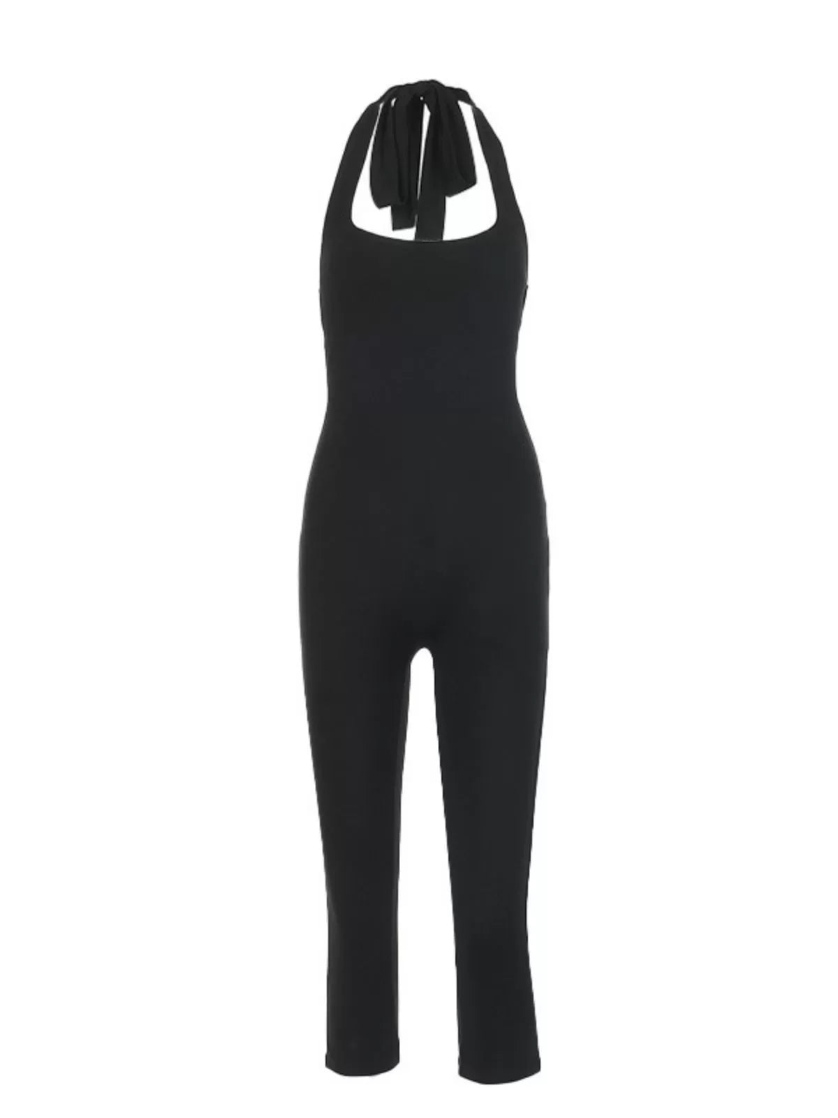 Solid Color Chic Casual Comfy Skinny Daily Wear Jumpsuit