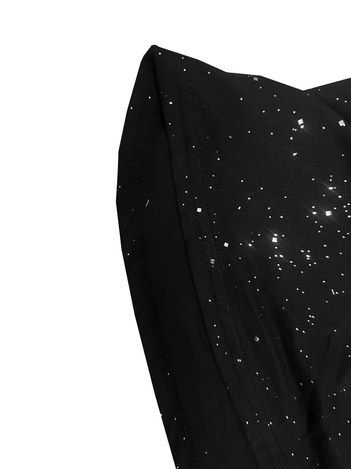 Solid Sexy Sequin Spaghetti Strap Bodycon Dress