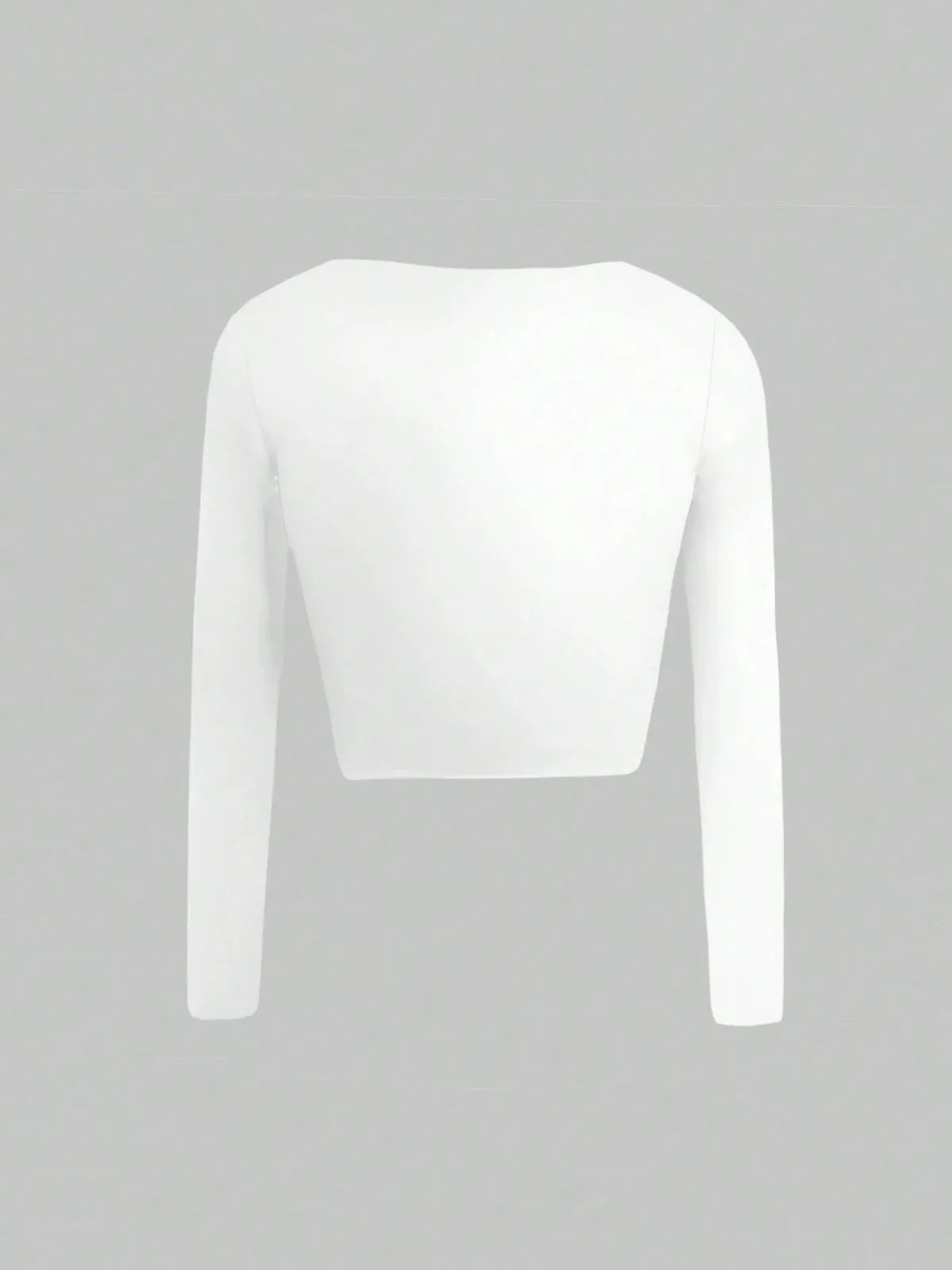 Solid Cut Out Round Neck Blouse